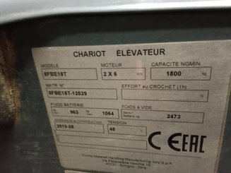 Chariot élévateur électrique Toyota 8FBET18 - 3