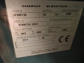 Chariot élévateur électrique Toyota 8FBMT35 - 3